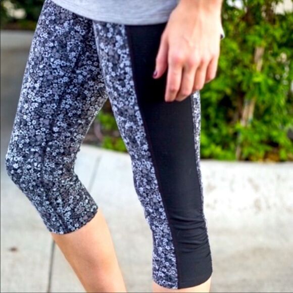 Athleta Ditsy Stripe Balance Capri - Picture 2 of 9